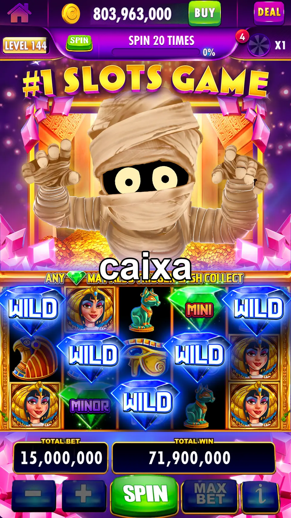 caixa Baixar